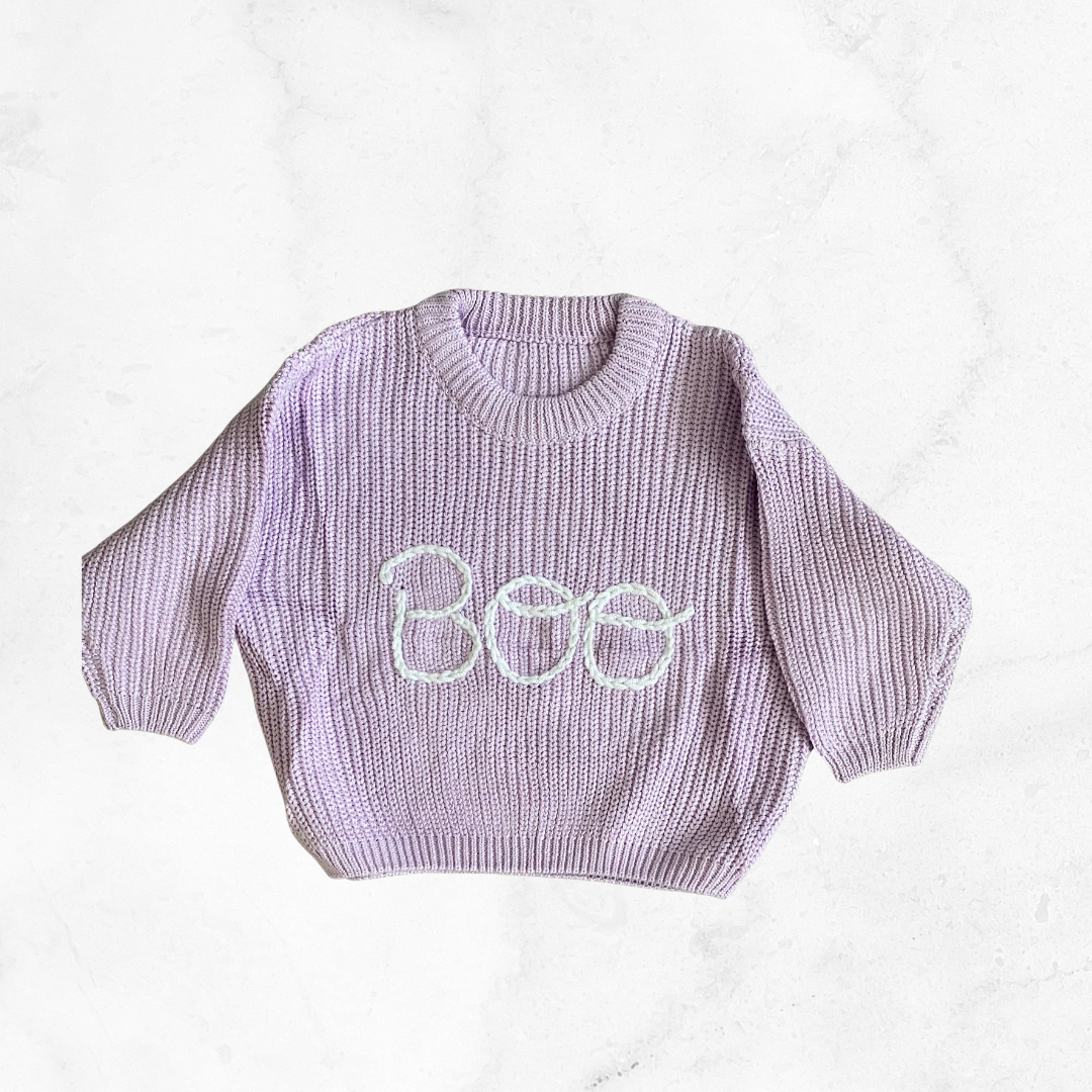 Lilac Boo sweater