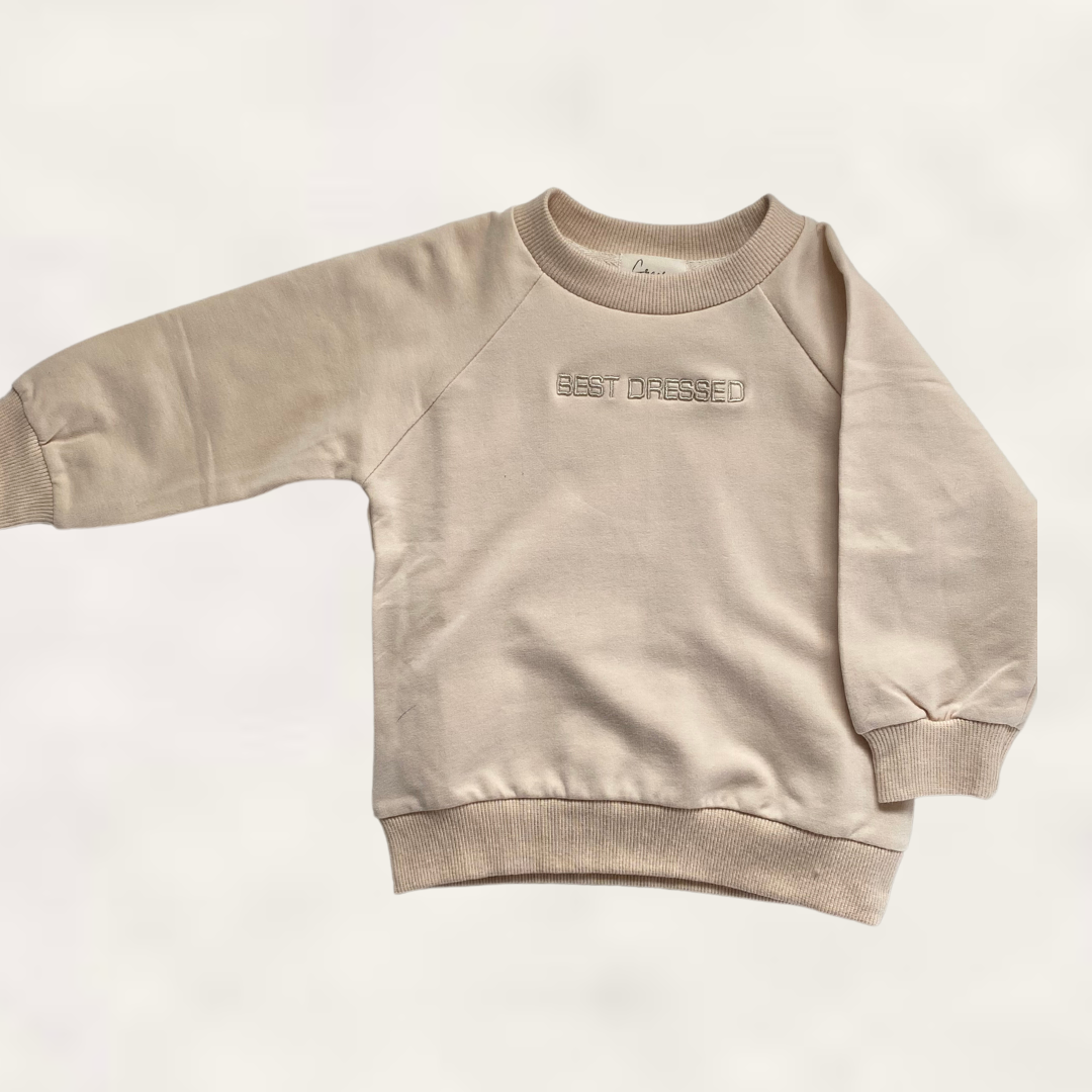 Best Dressed, Cream Crewneck