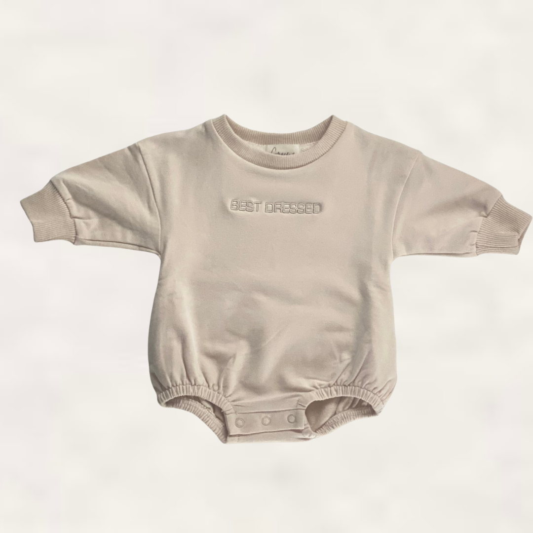 Best Dressed, Cream Romper