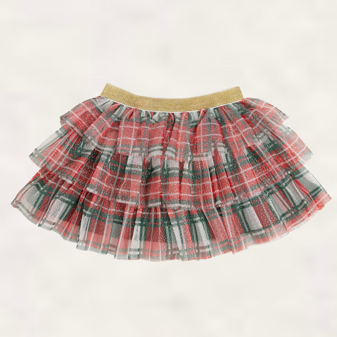 Checkered shop skirt tutu