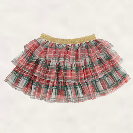 Holiday Plaid Tiered Tutu