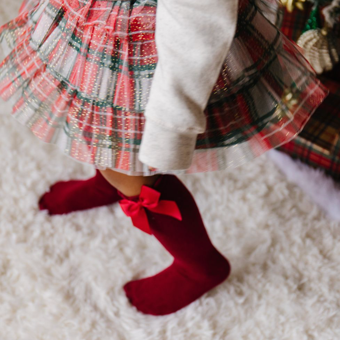 Holiday Plaid Tiered Tutu