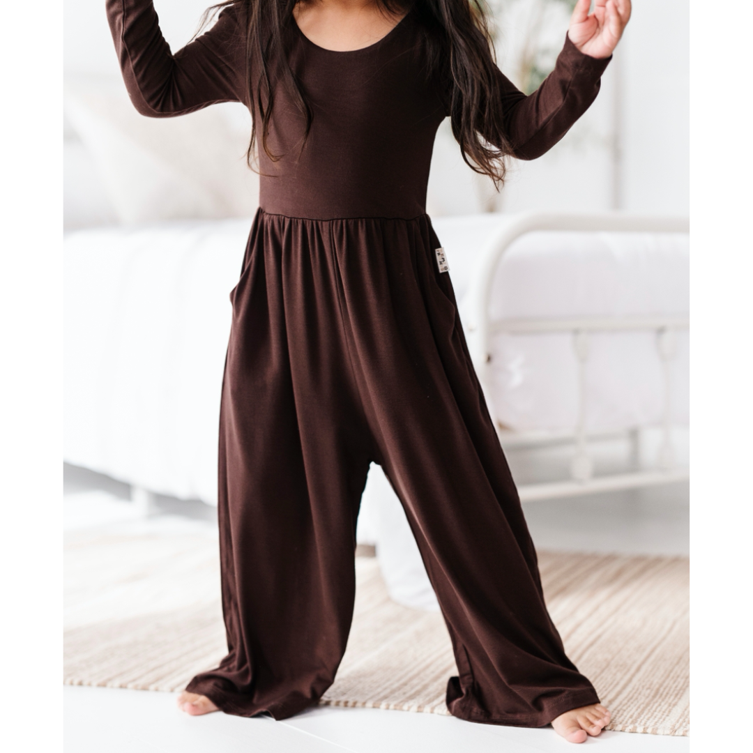 Espresso Wide Leg Romper