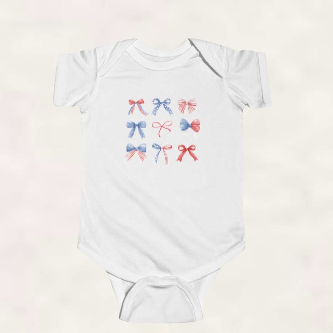 Red, White, & Bows, Bodysuit