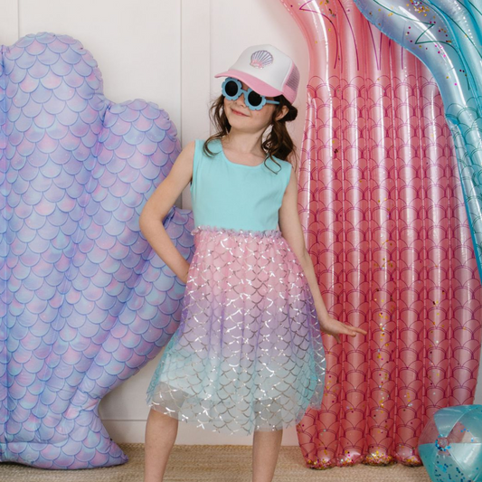 Sparkling Mermaid Dress - Kids Summer Dress