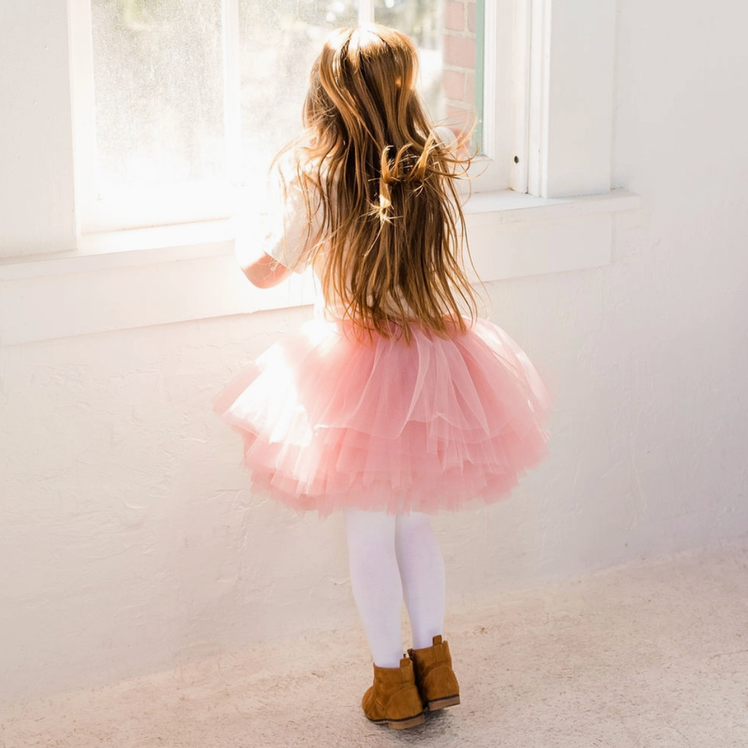 Full Layered Mauve Dusty Pink Tutu Skirt