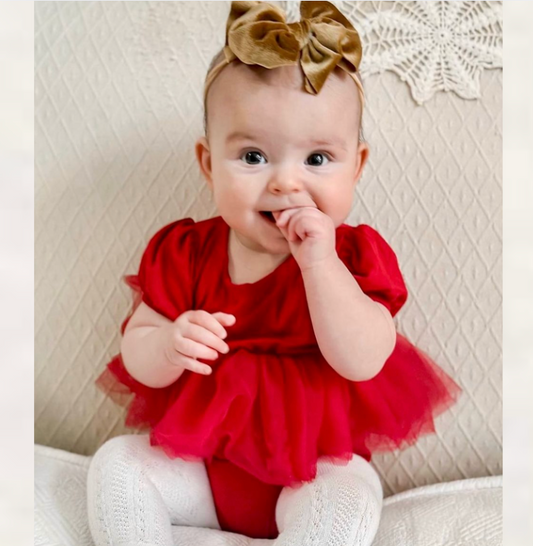 Kami Puff Sleeve Tutu Romper