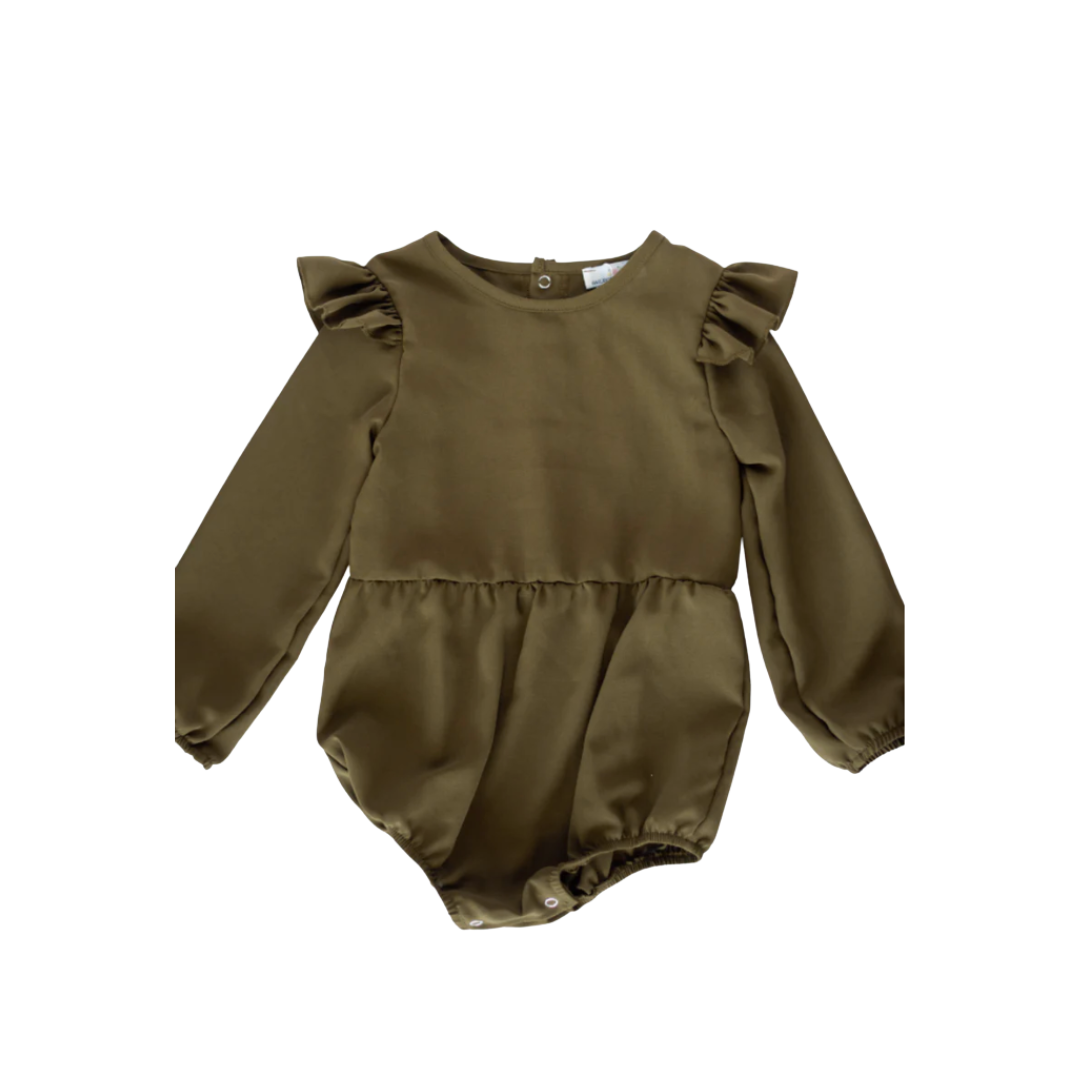 Rhodes Bubble Shorty Romper - Fairytale Green