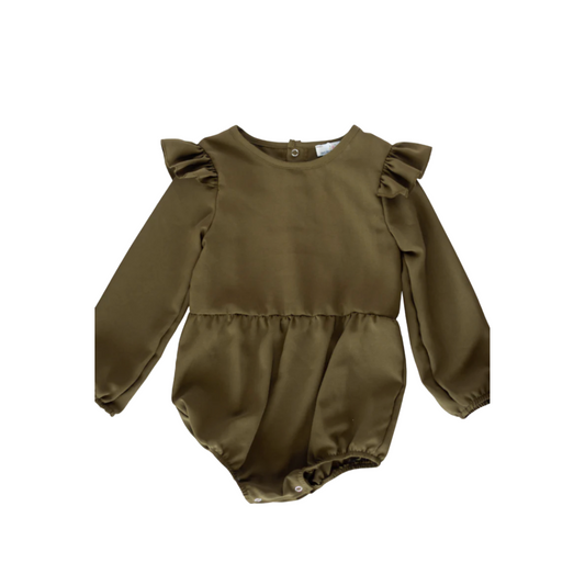 Rhodes Bubble Shorty Romper - Fairytale Green