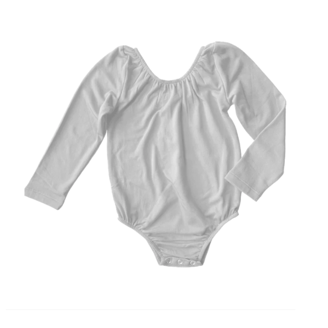 Livee Long Sleeve Leotard - White