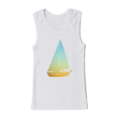 Sailboat, Sunset Print, Tank