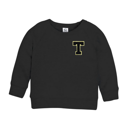 Personalized Initial Pullover, Black