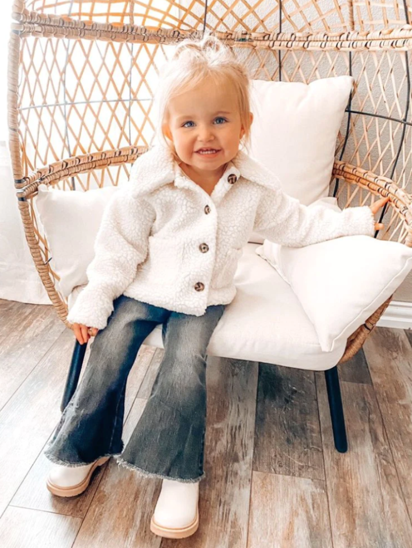 Stevie Teddy Jacket - Ivory