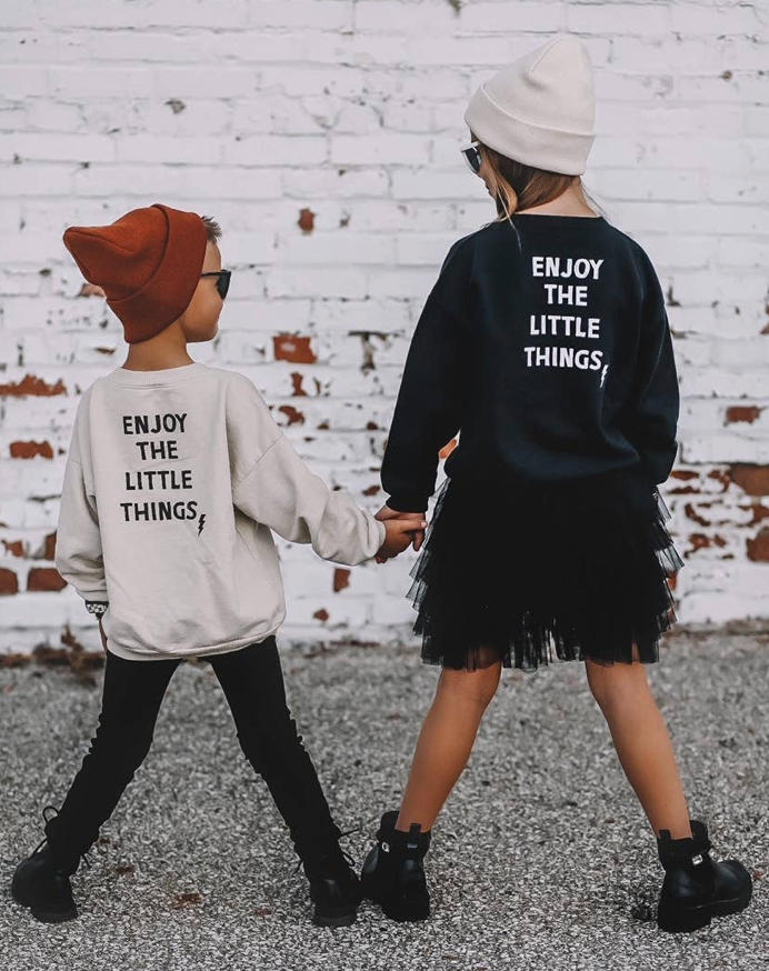 Enjoy the Little Things Sweatshirt, Cream
