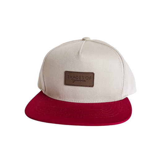 Crimson + Cream Snapback