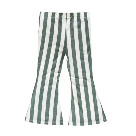 Blakely Boho bell bottoms - Green stripe