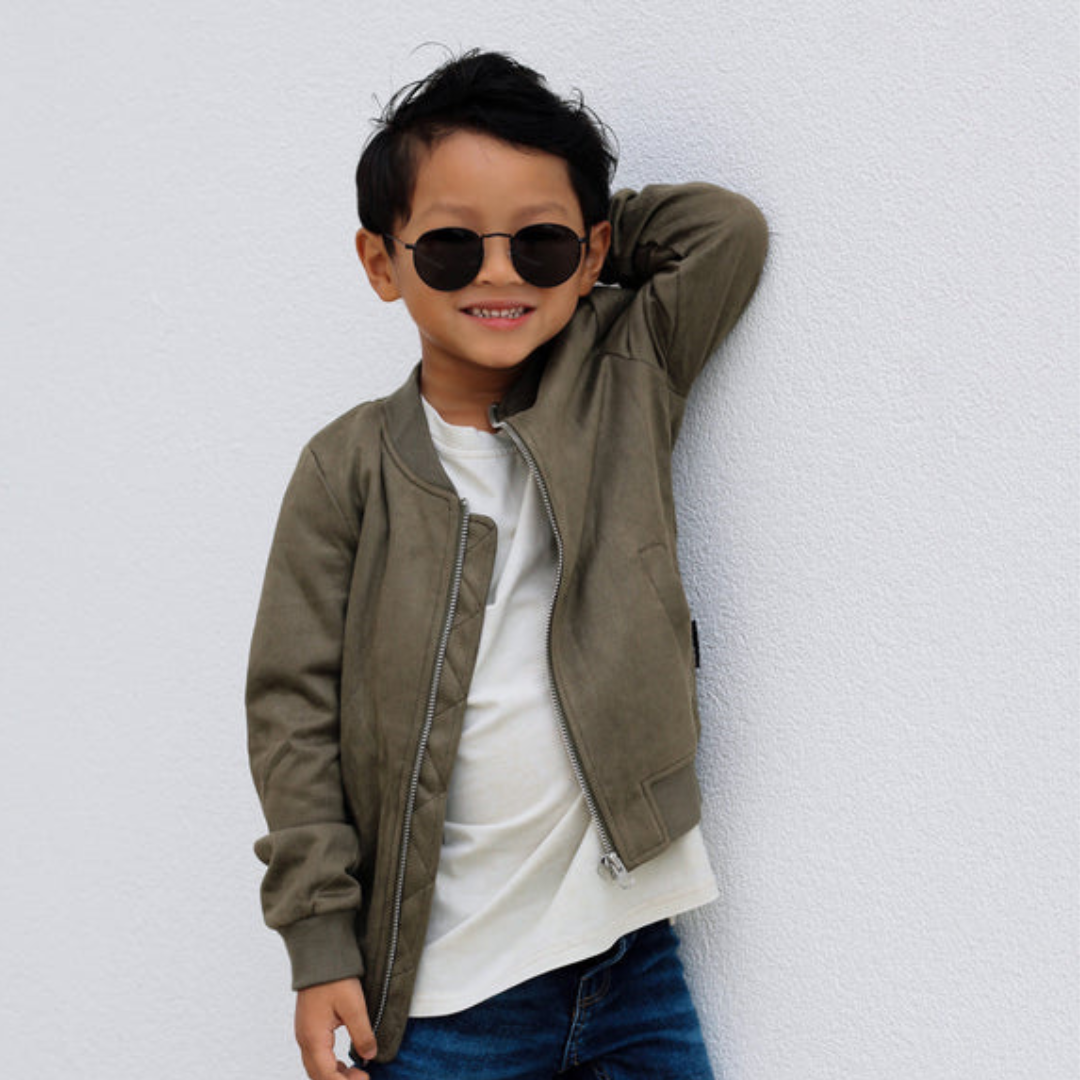Suede Bomber, Pine