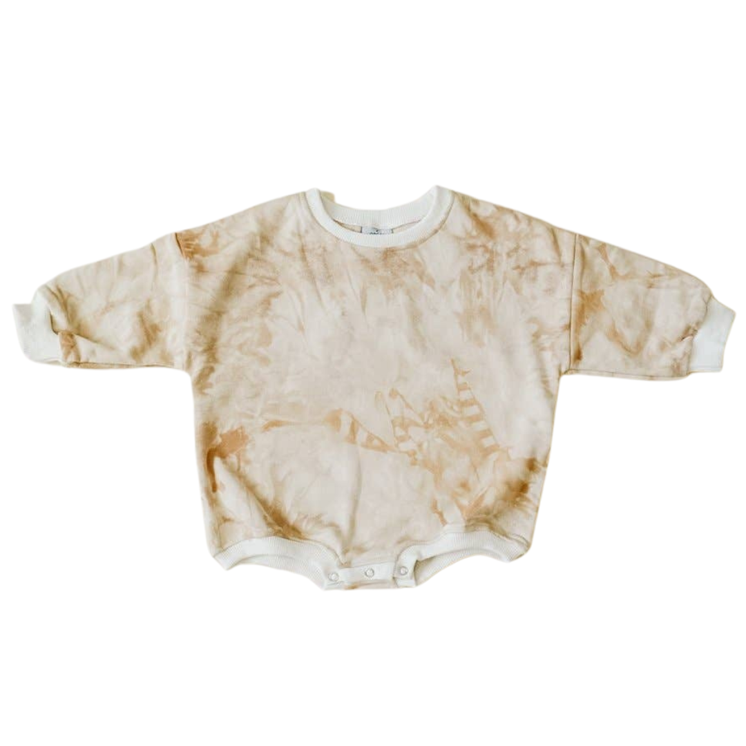 Sweatshirt Romper - Tie-Dye