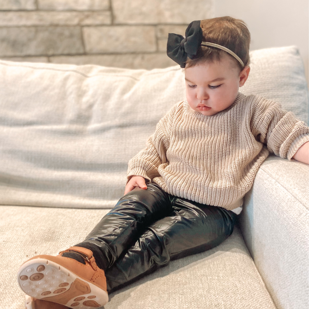 Shannon Stretch Leggings - Faux Black Leather