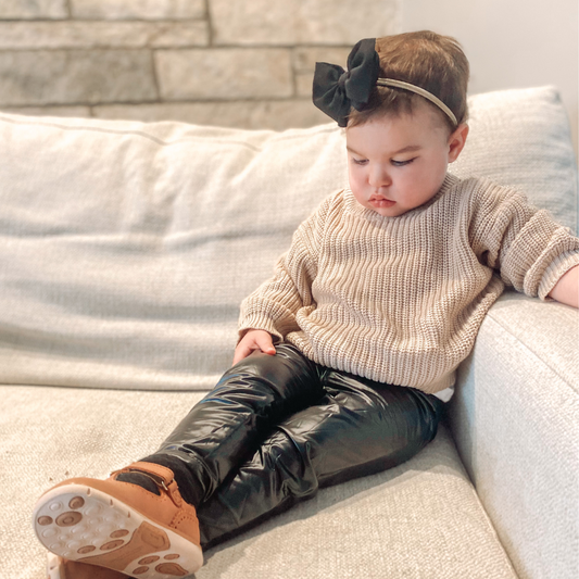 Shannon Stretch Leggings - Faux Black Leather