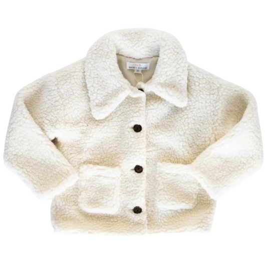 Stevie Teddy Jacket - Ivory