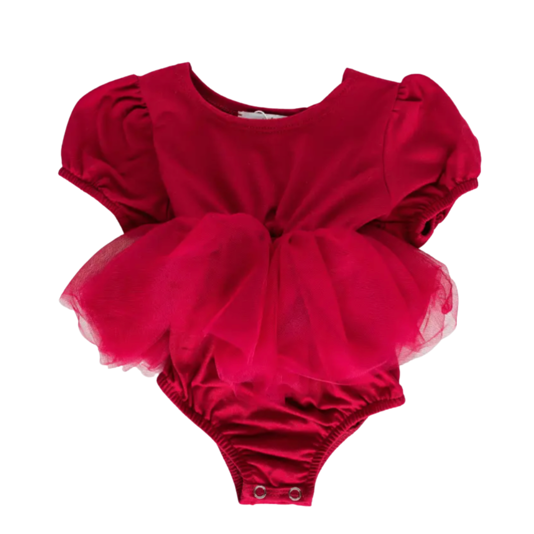 Kami Puff Sleeve Tutu Romper