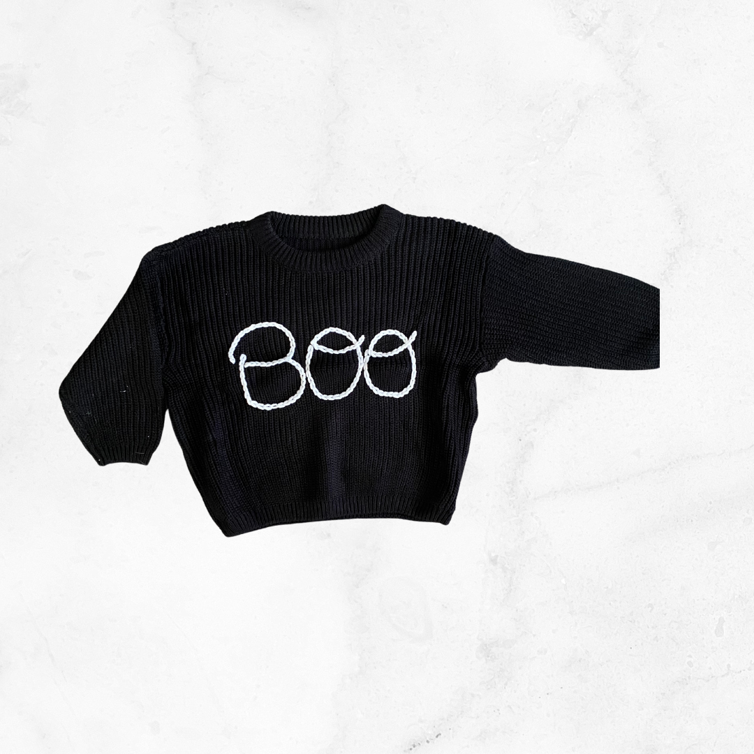 Black Boo Sweater