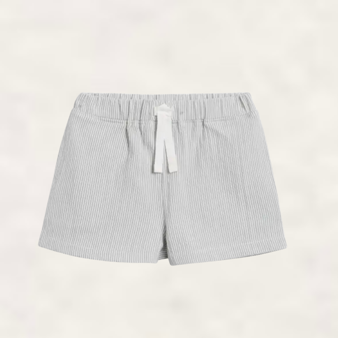 Organic Kids Nixie Seersucker Short - Shore Stripe / Mist