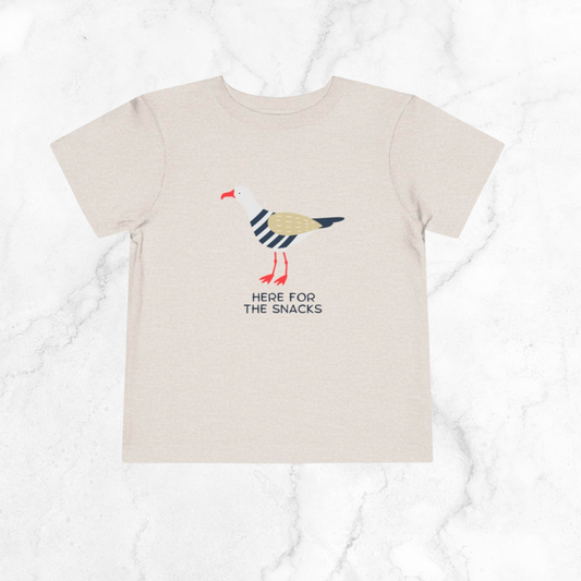 Here for the Snacks Toddler Tee