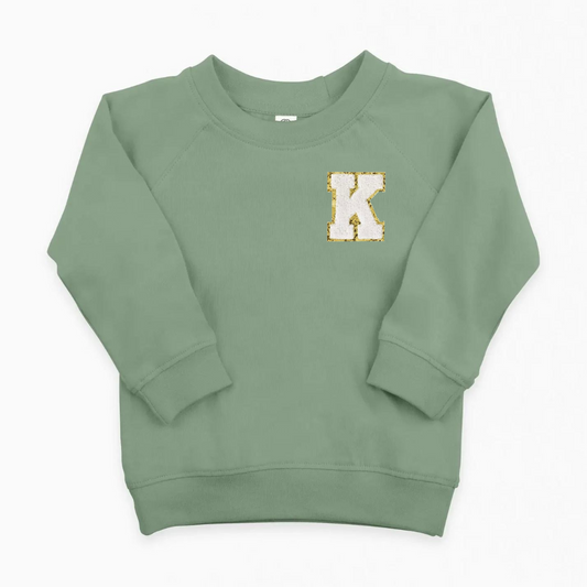 Personalized Initial Pullover, Thyme