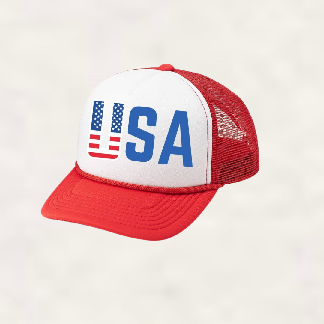 USA Flag Trucker Hat